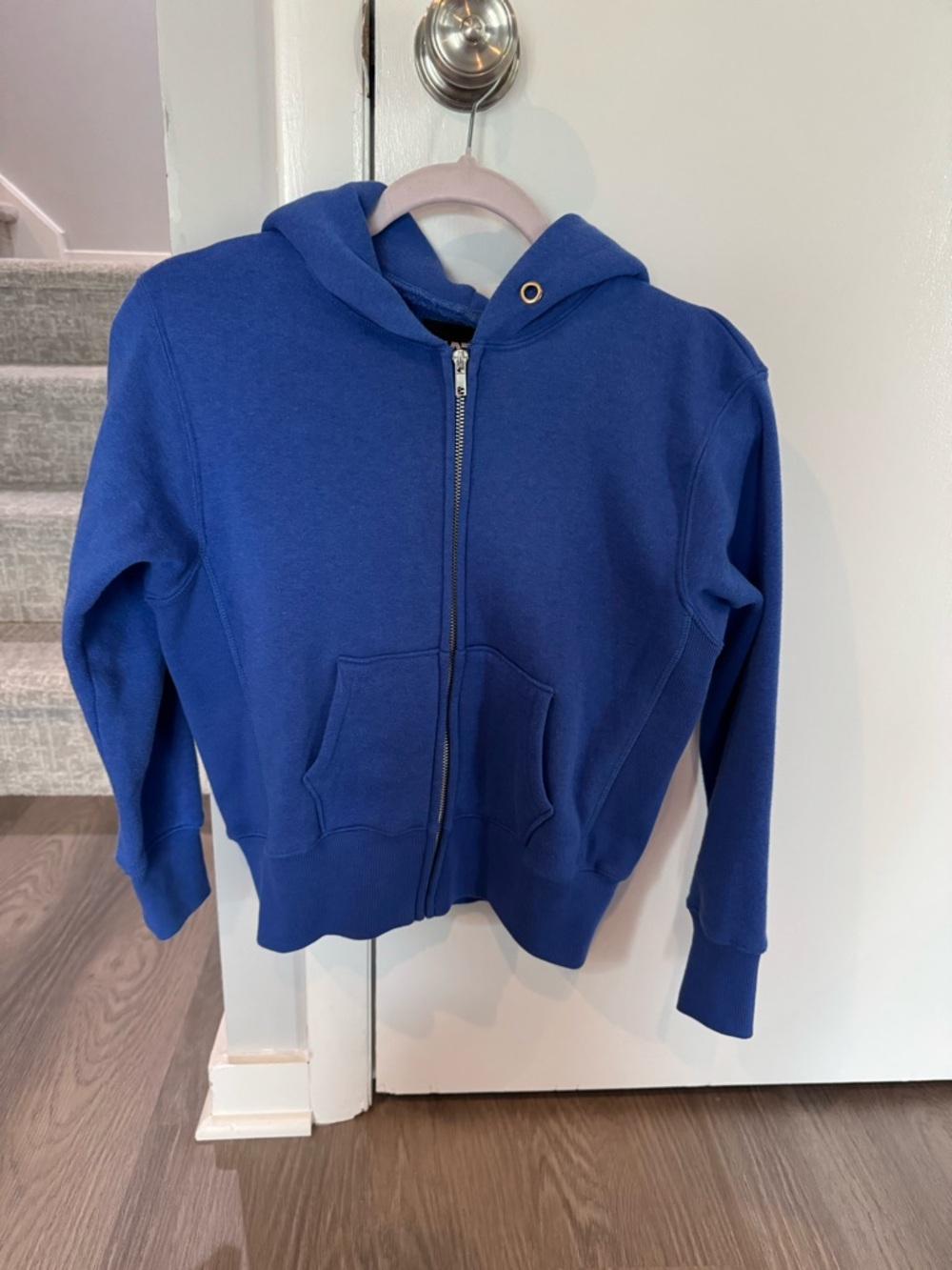 Katie J NYC Royal Blue Zip Hoodie